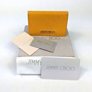 JIMMY CHOO Card Holder in Mustard Yellow Small Accessory